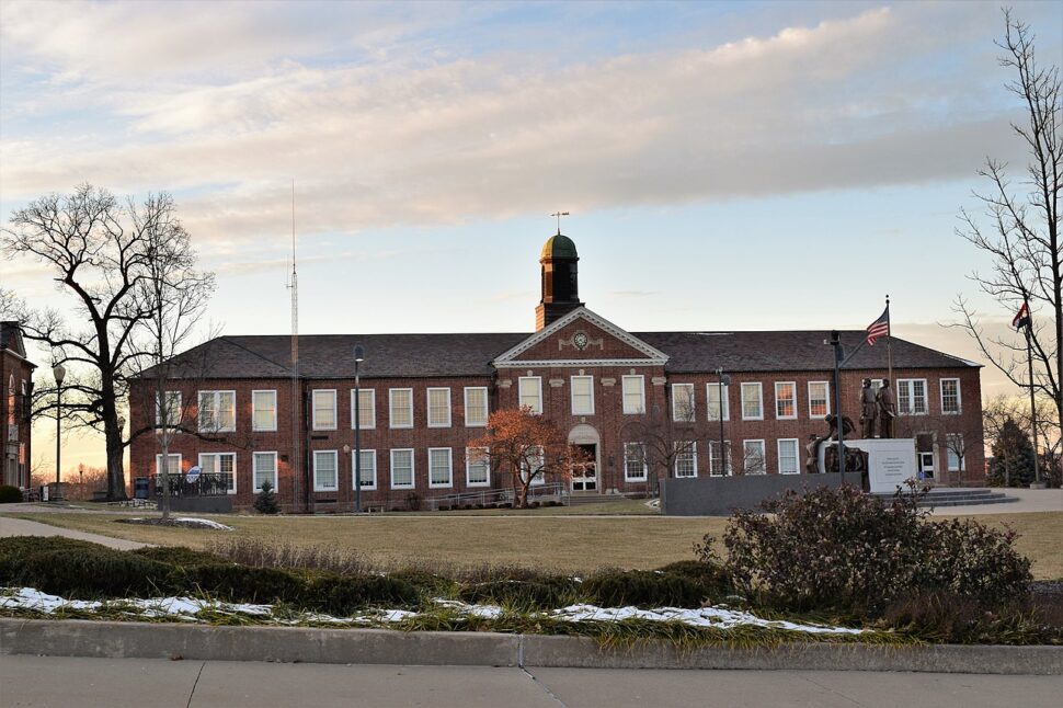 Young Hall building at Lincoln University, a historically black public university in Jefferson City, Missouri.