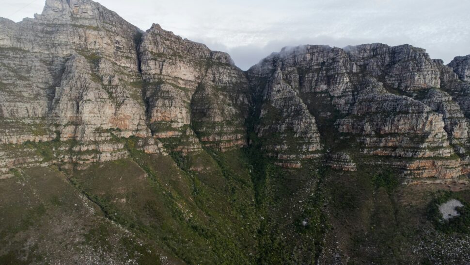 View of Table Mountain in Cape Town, South Africa.