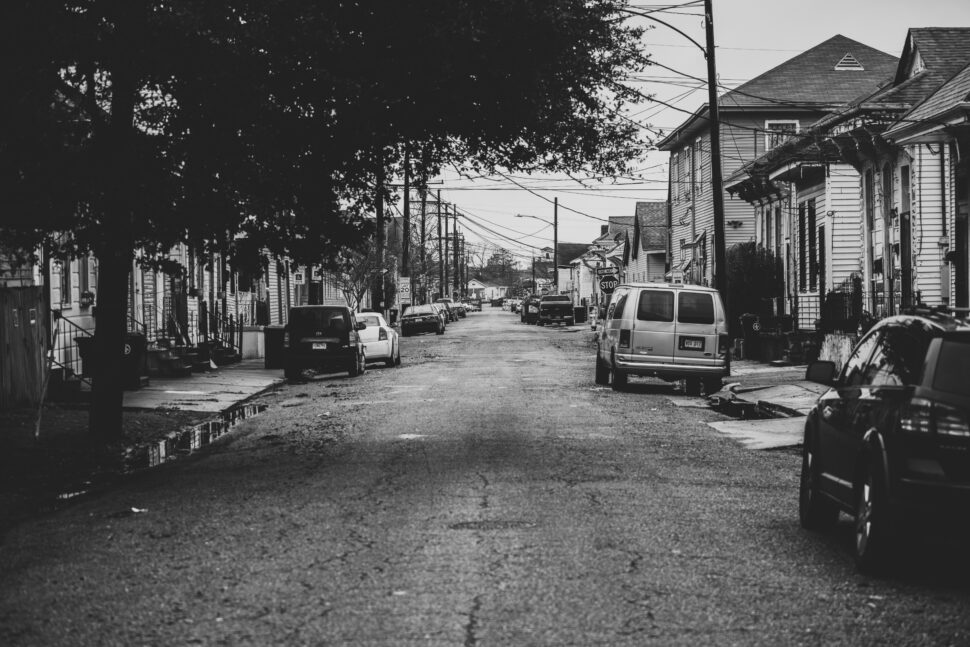 A picturesque off the beaten path street of New Orleans, Louisiana.