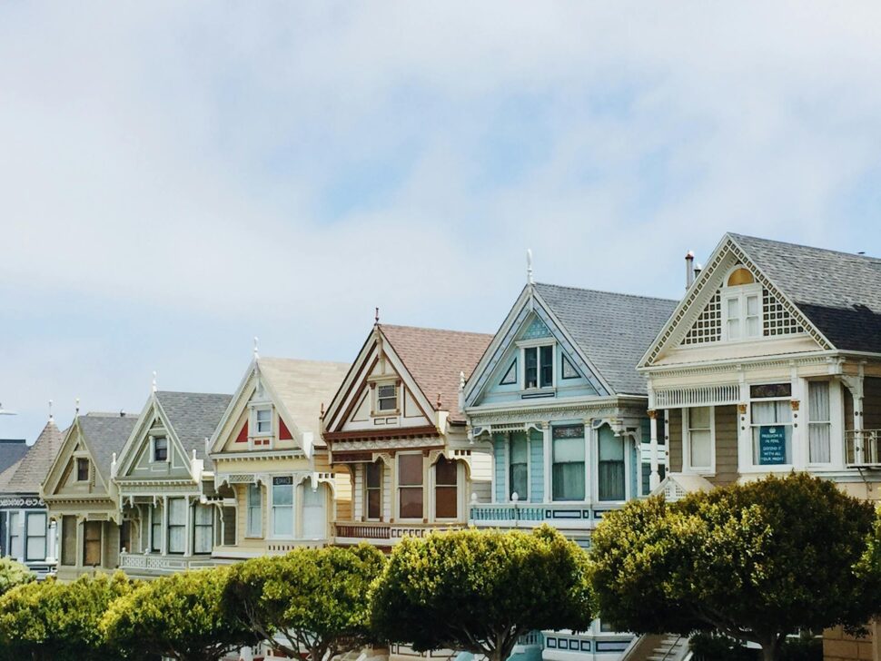 Assorted color homes in San Francisco, California