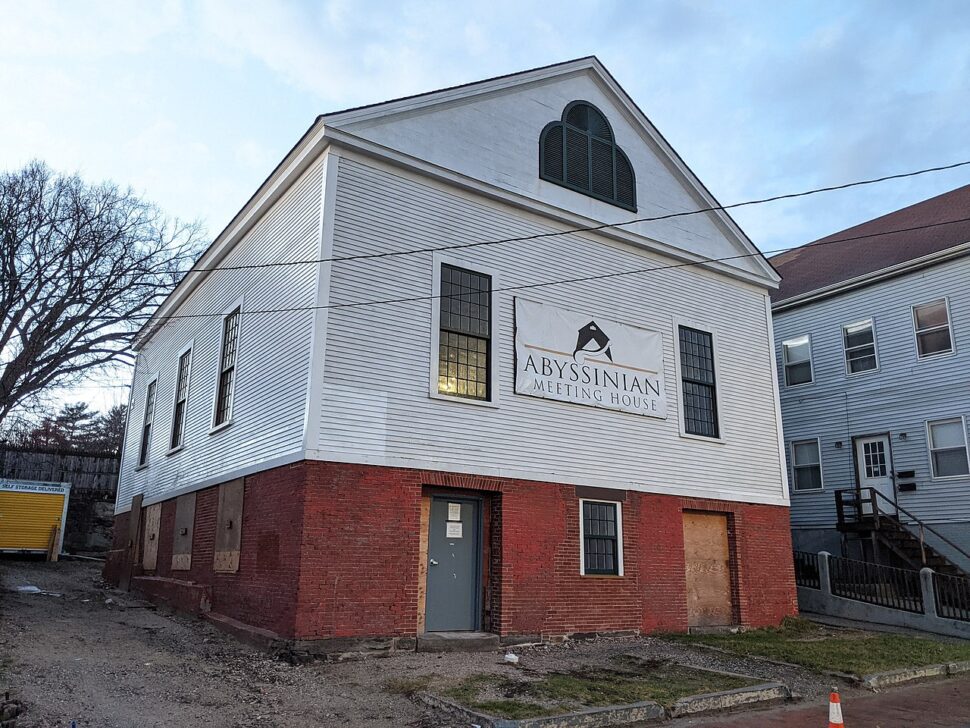 The historic Abyssinian Meeting House, viewed from Federal Street in Portland, Maine on Friday, March 26, 2021.