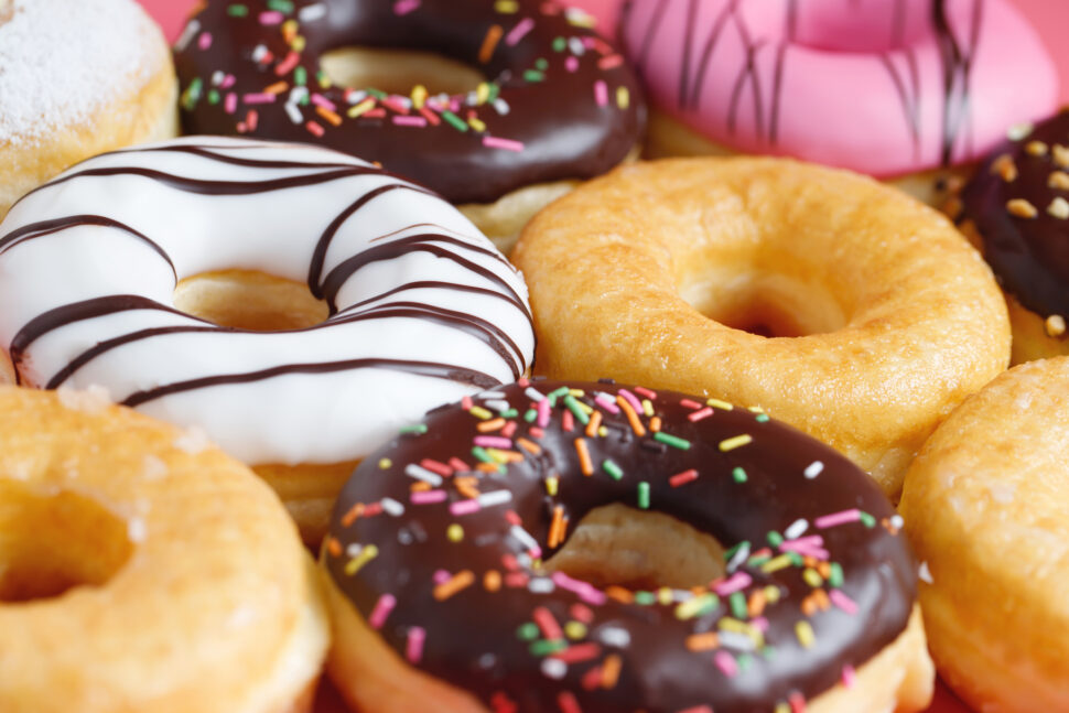 Assorted donuts with a variety of flavors.