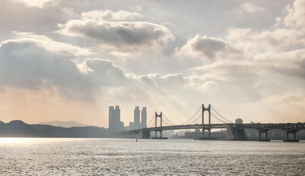 View of Busan from a distant.