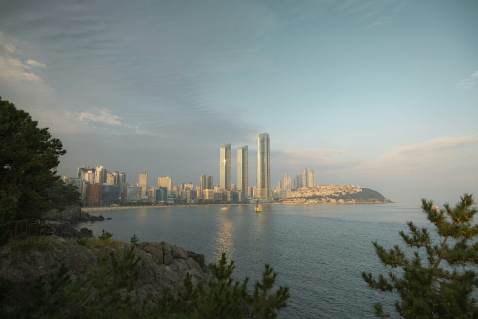 Haeundae Beach, Busan's most famous and touristy beach.