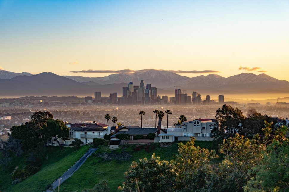 Skyline of The Hills in Los Angeles, California