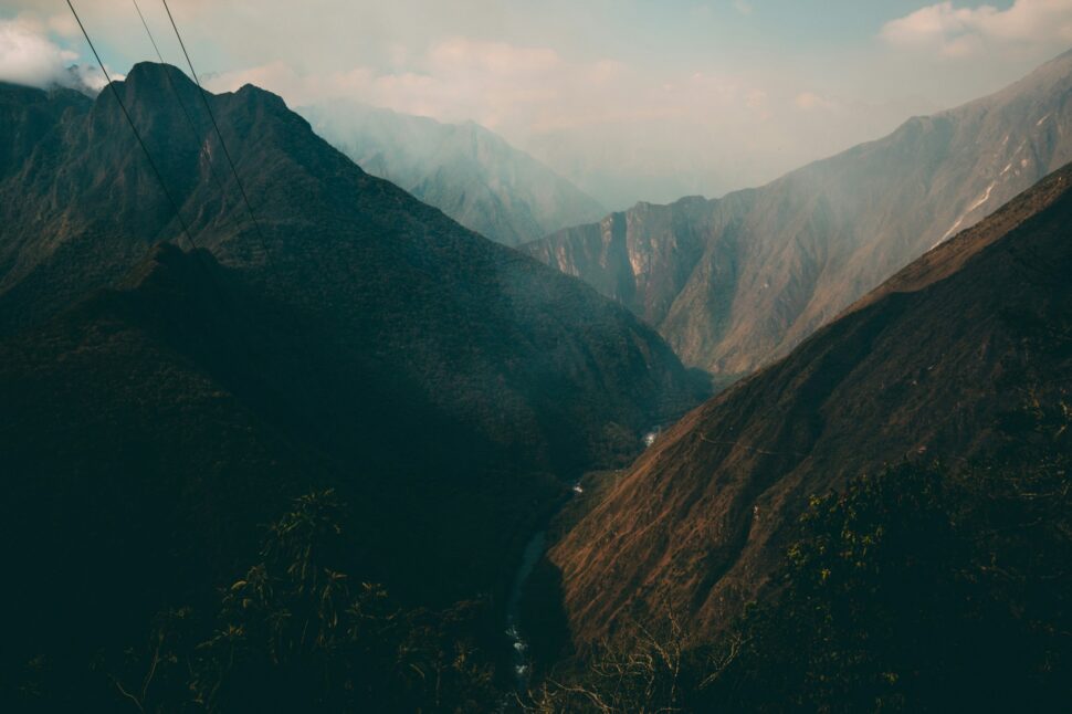 Mountain tops along the Inca Trail. 