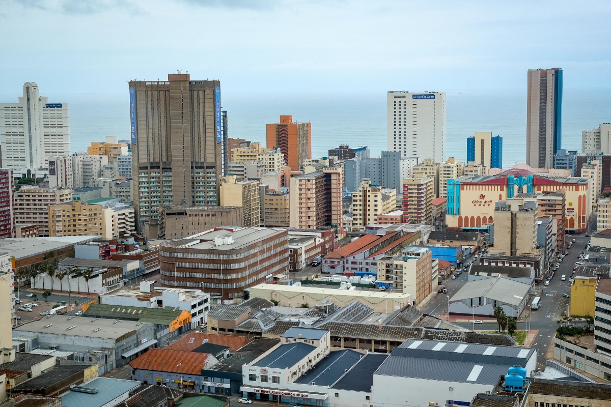 aerial view of Durban, South Africa