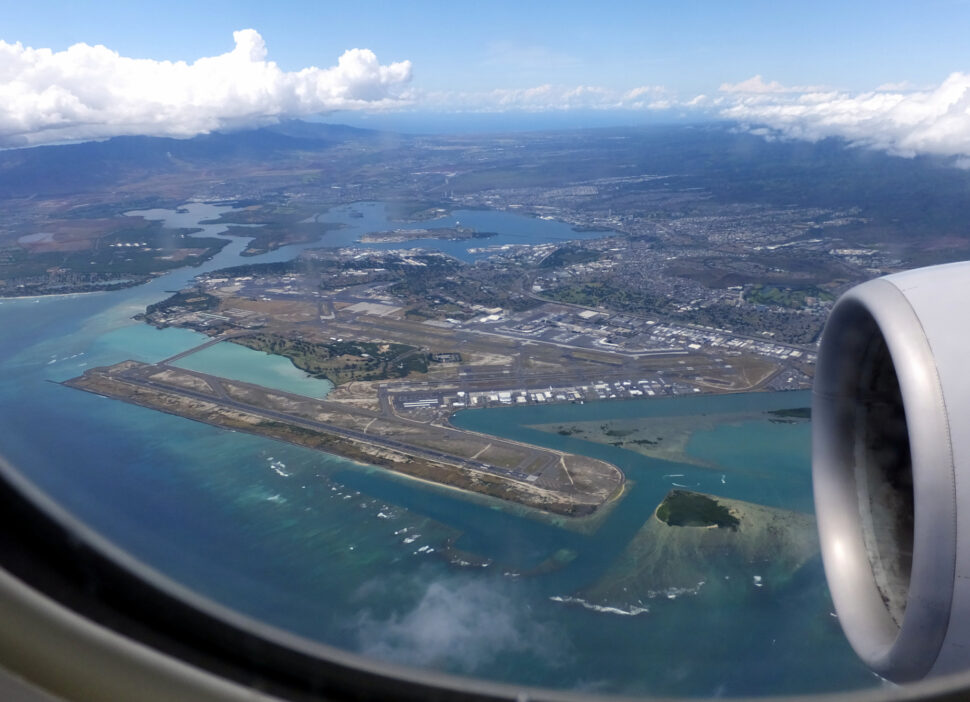 Aerial view of Honolulu Airport