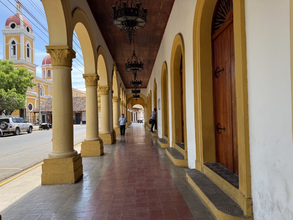 Colonial building in Granada, Nicaragua