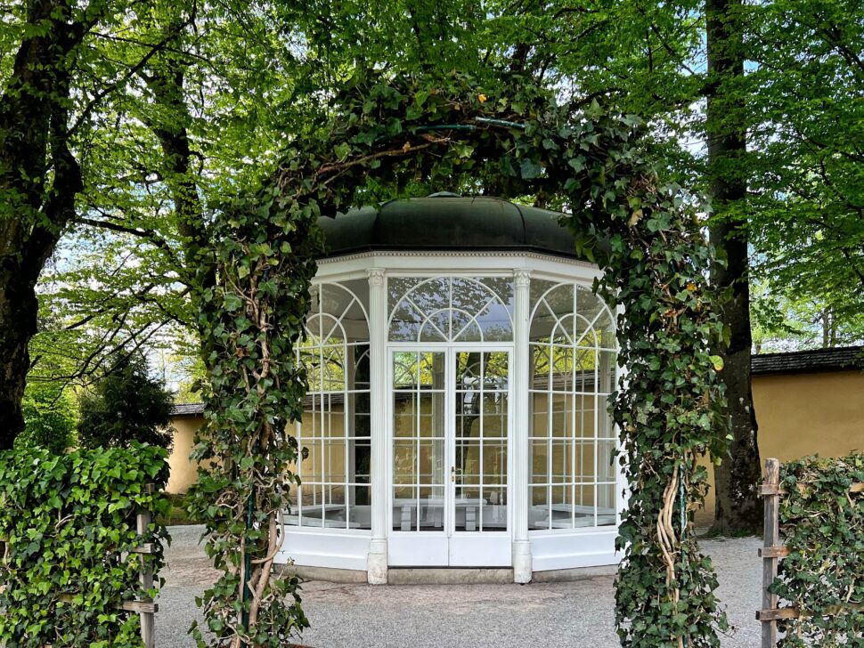 The glass gazebo