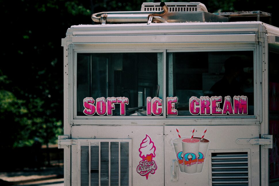 Ice Cream truck during the summer months makes for a delicious treat