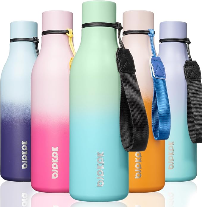 BJPKPK Insulated Stainless Steel Metal Water Bottle