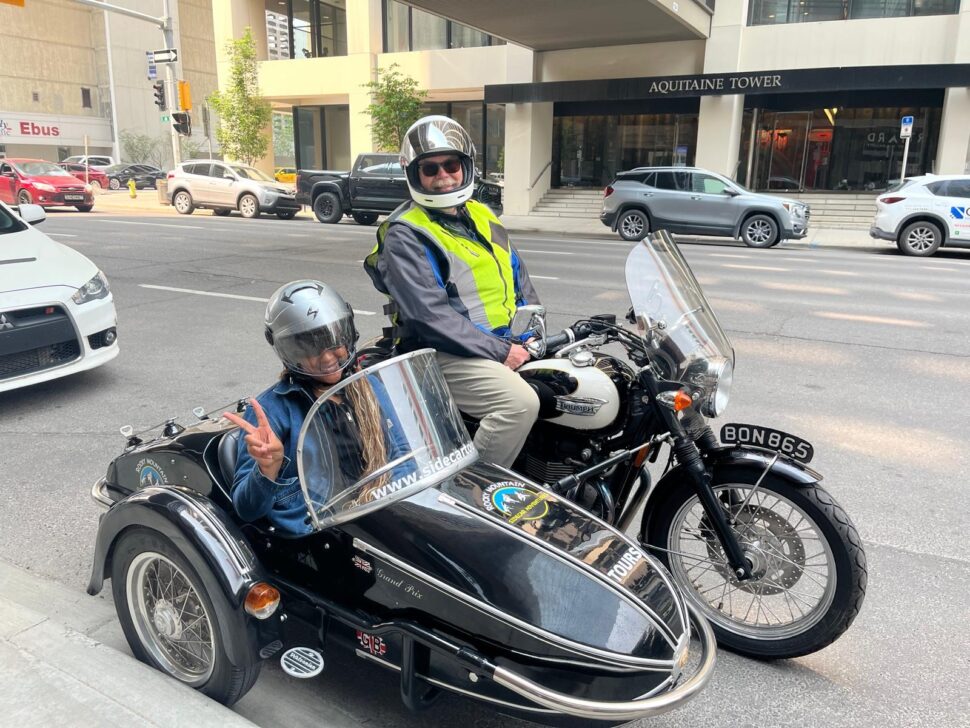 City sidecar tour with Rocky Mountain Sidecar Adventures.