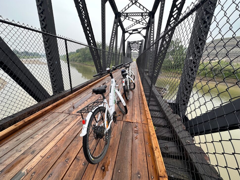 Bikes and Bites in Drumheller, Alberta Canada