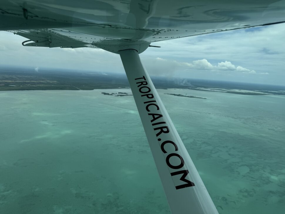 Tropic Air Flight From Belize City to San Pedro.