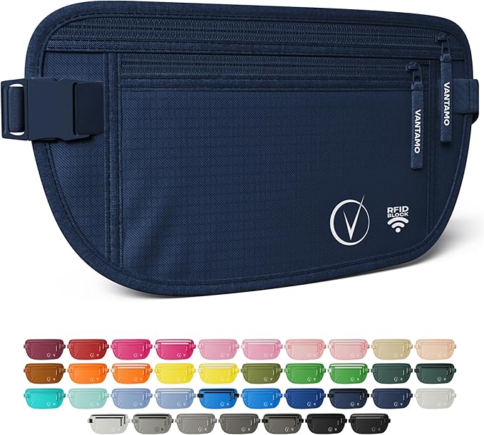 Vantamo RFID Ultra-Thin Fanny Pack