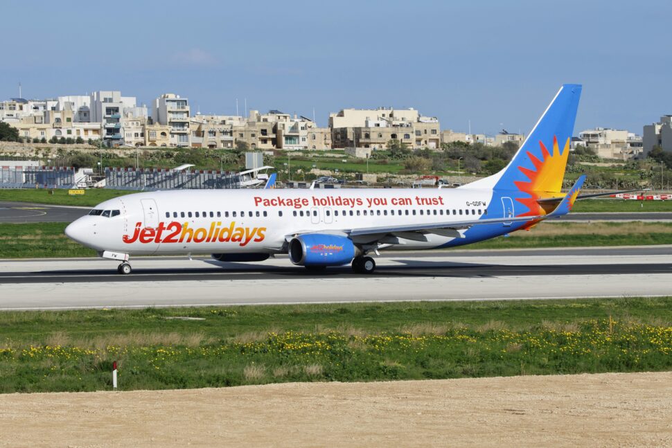 Jet2 Holidays Boeing 737 on Runway at Airport