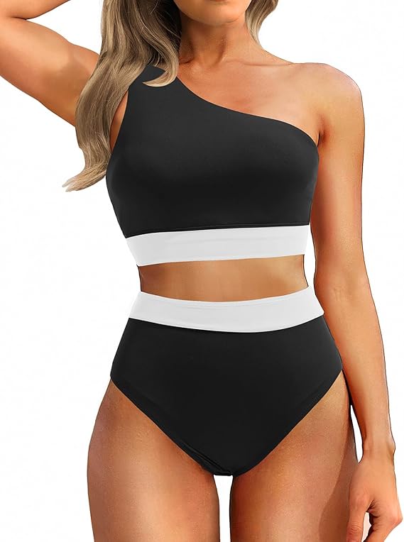 Holipick One-Shoulder Bikini for Elevated Vibes