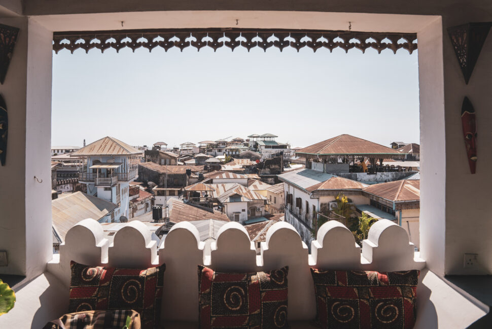 view of town in Stone Town, Zanzibar, Tanzania