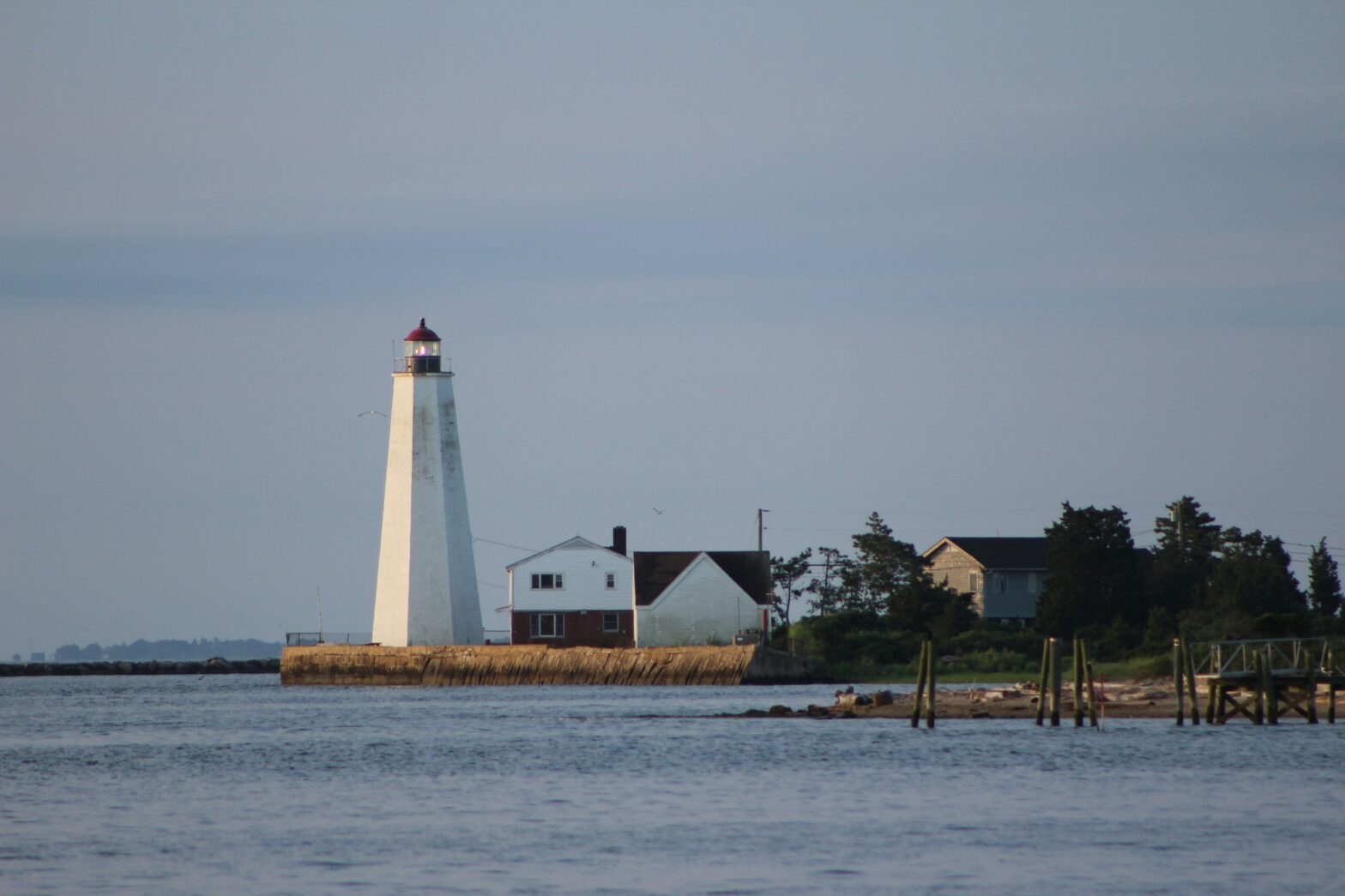 lighthouse on coast of Old Saybrook, Connecticut